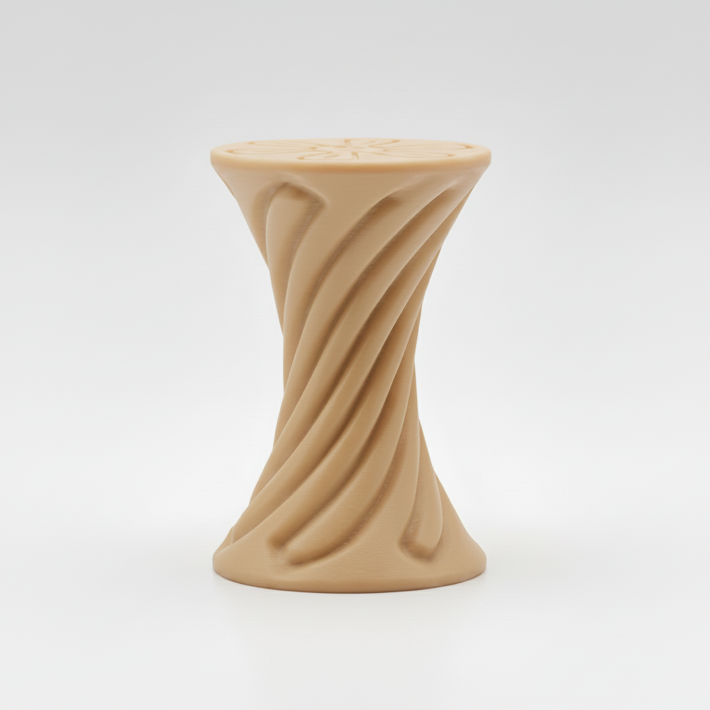 Tan Twisted Hourglass Fidget