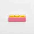 3-Button Fidget Macro Pad - Pink/Yellow