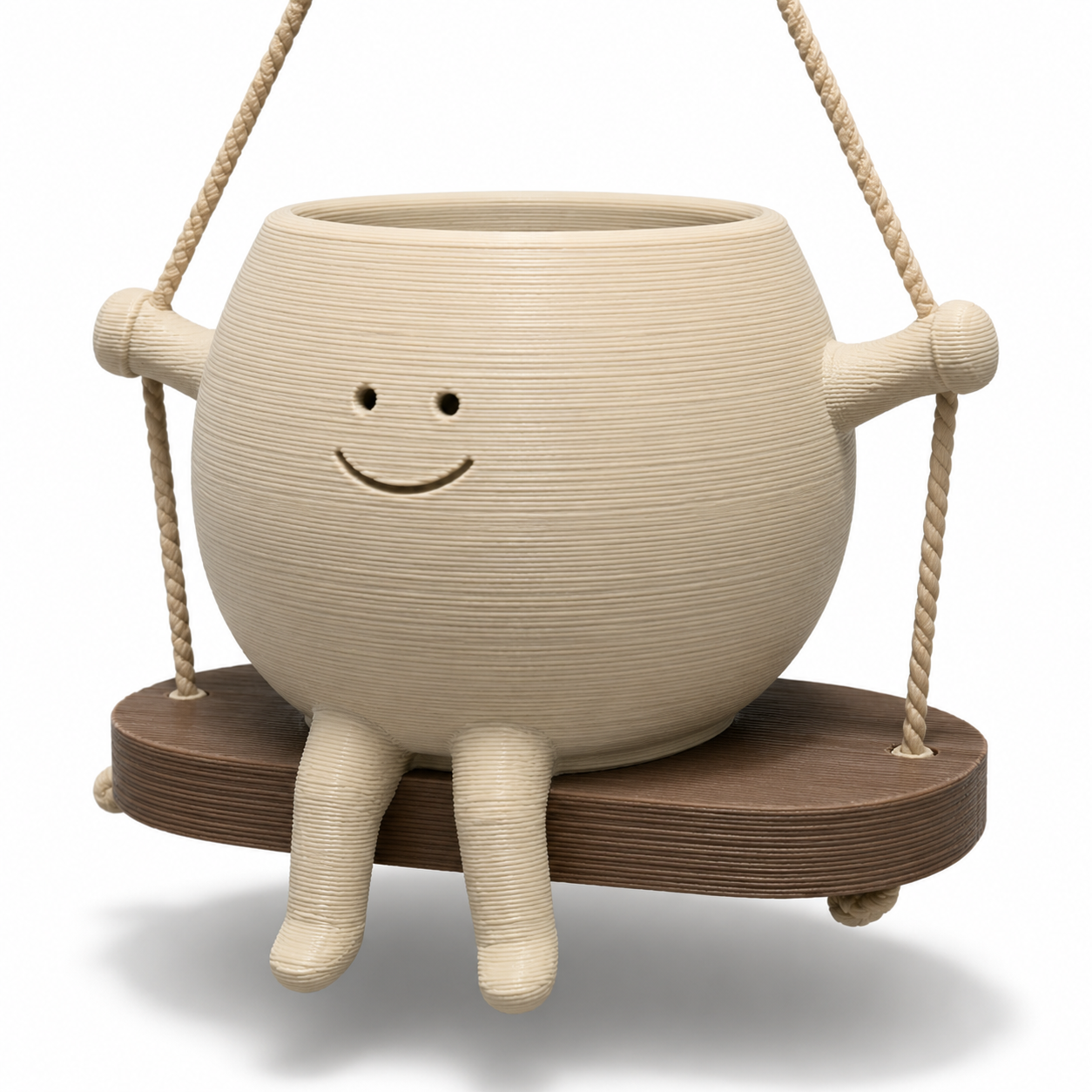 Smiley Swing Planter Pot
