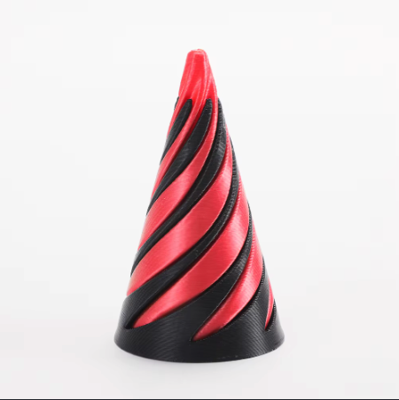 Red/Black 2pc Spiral Fidget Cone