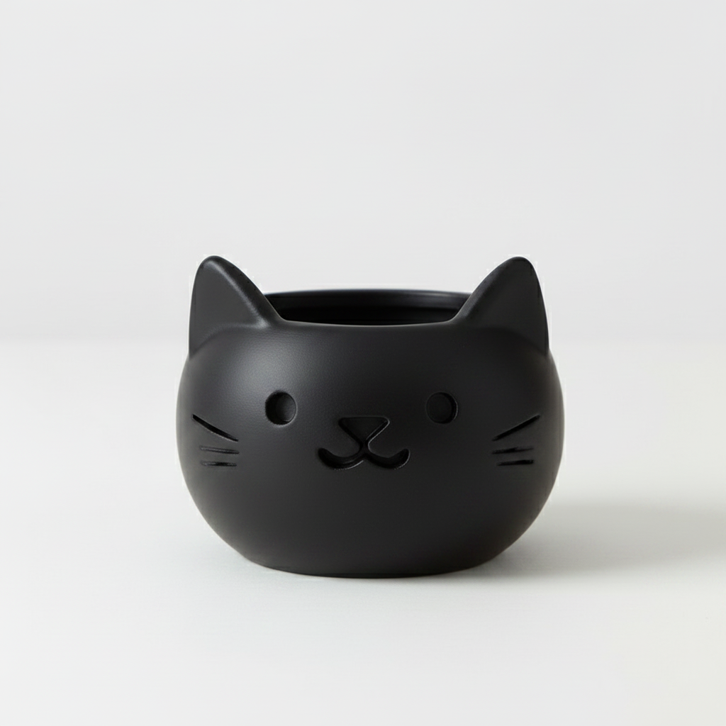 Black Cat Planter