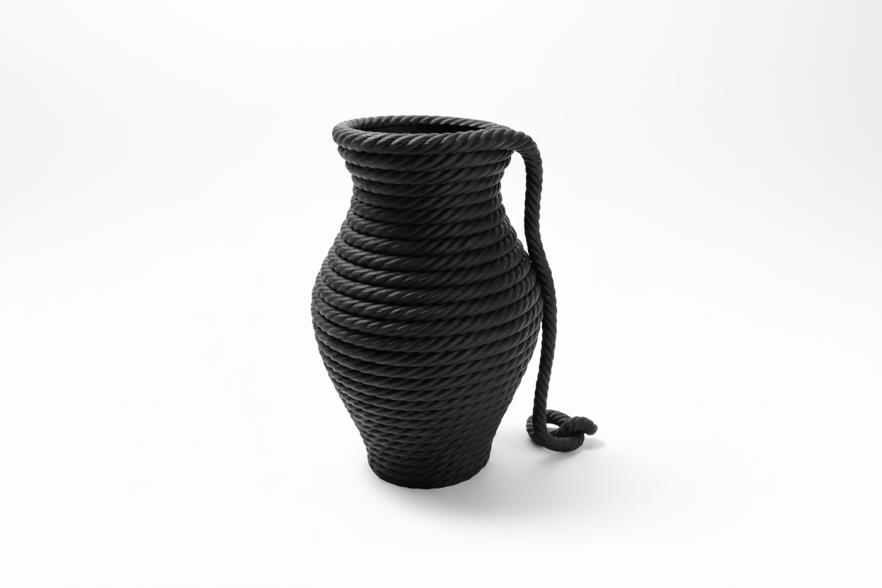 Black Rope Vase