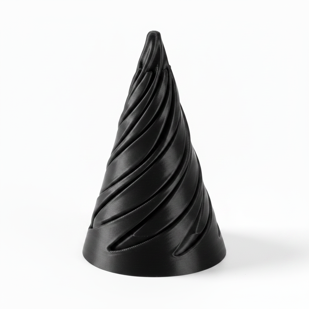 Black Spiral Cone