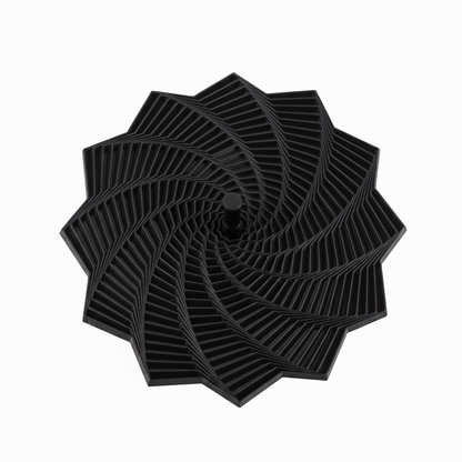 Black Spiral Fidget Cone