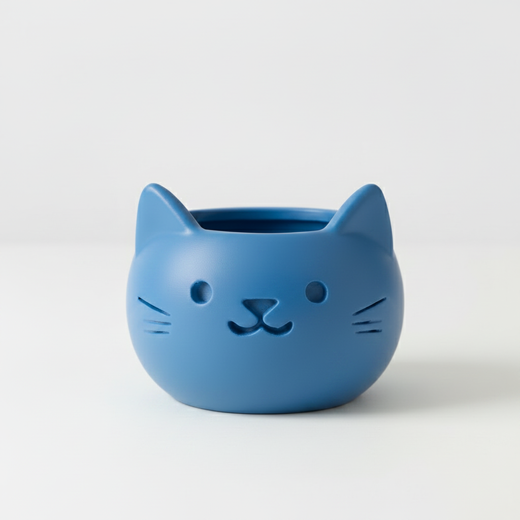 Blue Cat Planter