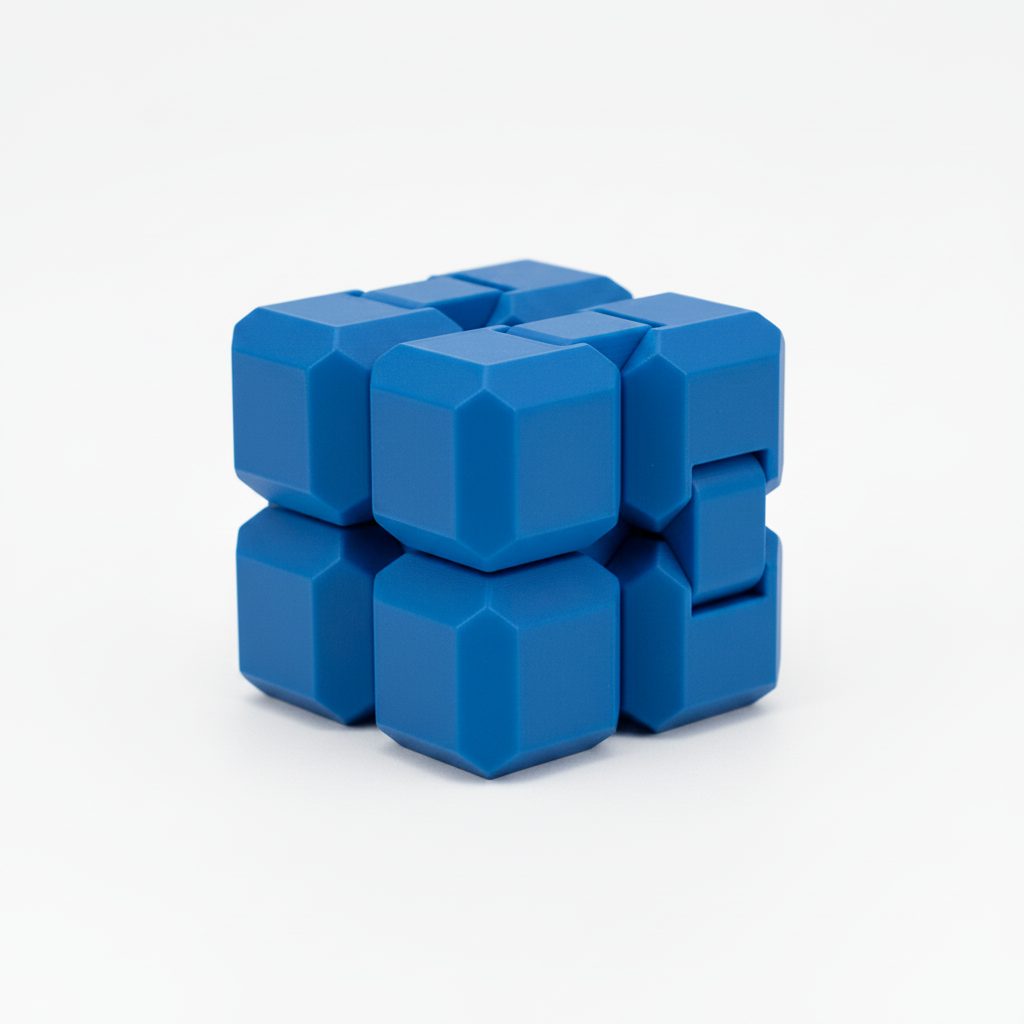 Blue Infinite Fidget Cube