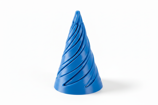 Blue Spiral Fidget Cone