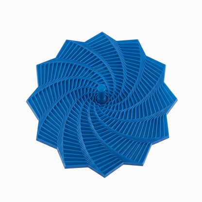 Blue Spiral Fidget Cone
