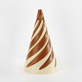 Brown/Cream Spiral Fidget Cone