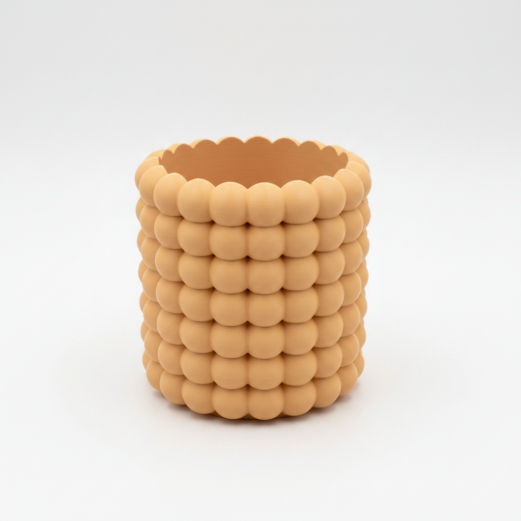 Tan Bubble Planter