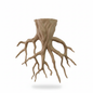 Tree Root Wall Vase on white background
