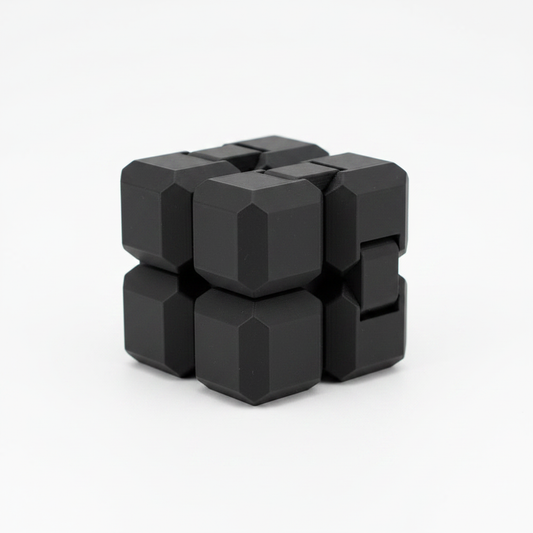 Articulated Fidget Cube on white background