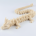 Cream Articulated Dragon