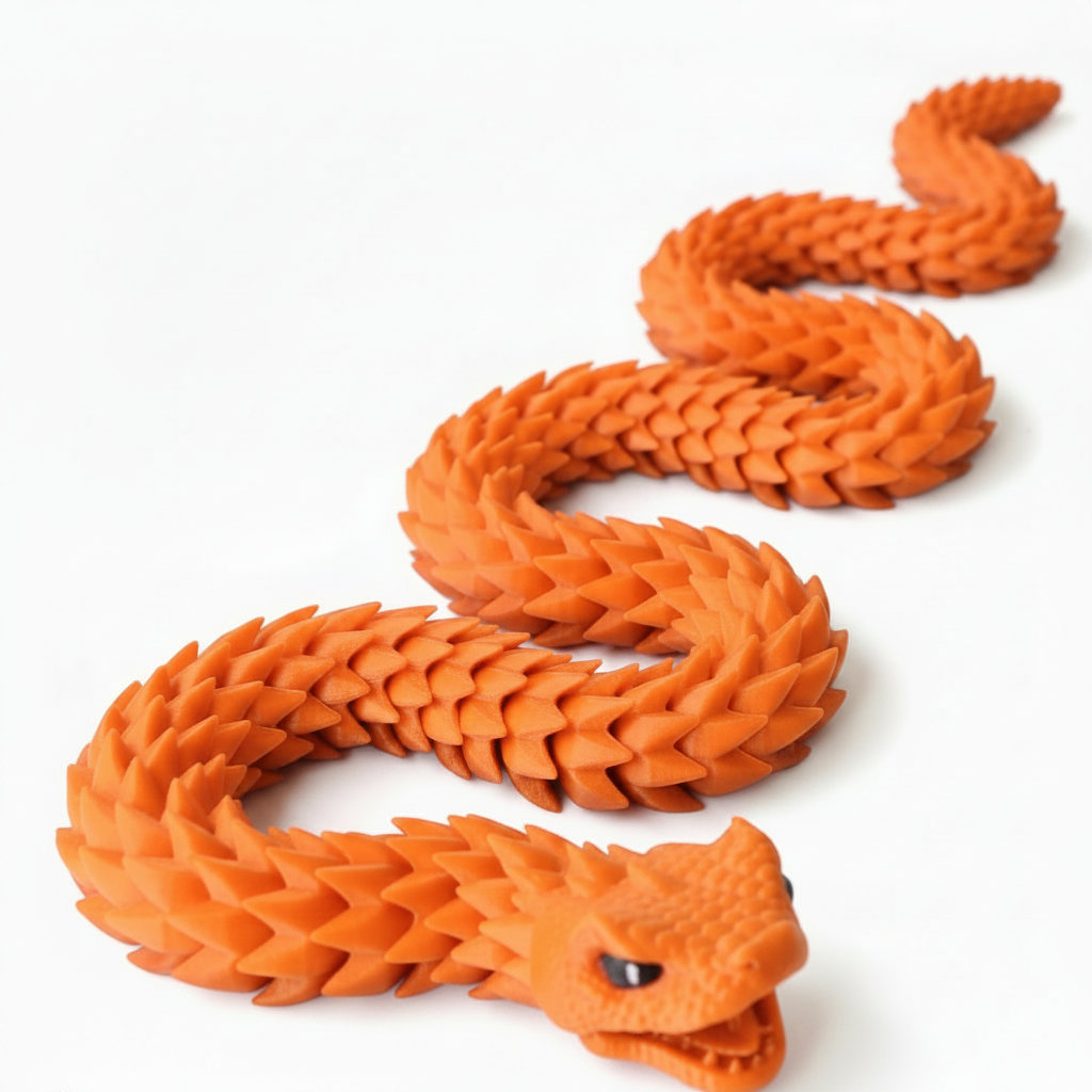 Orange Articulated Dragon