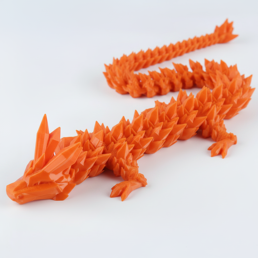 Orange Articulated Dragon