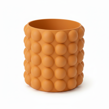 Orange Bubble Pot