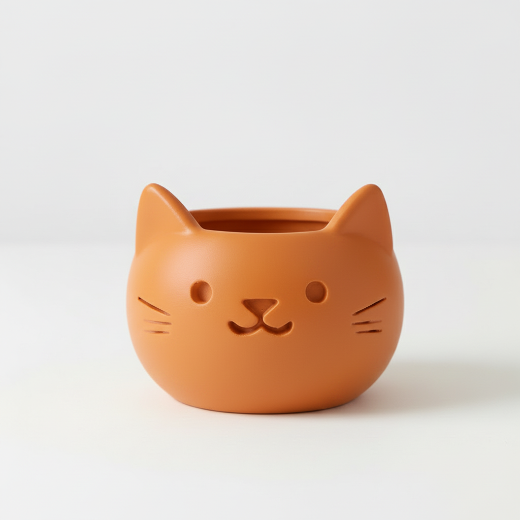 Orange Cat Planter