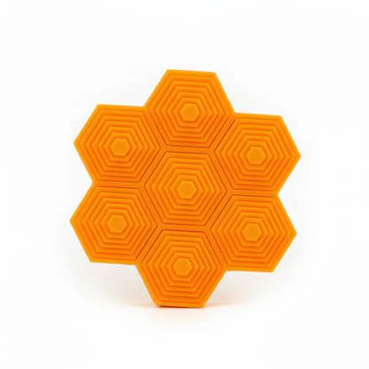 Orange Honeycomb Fidget