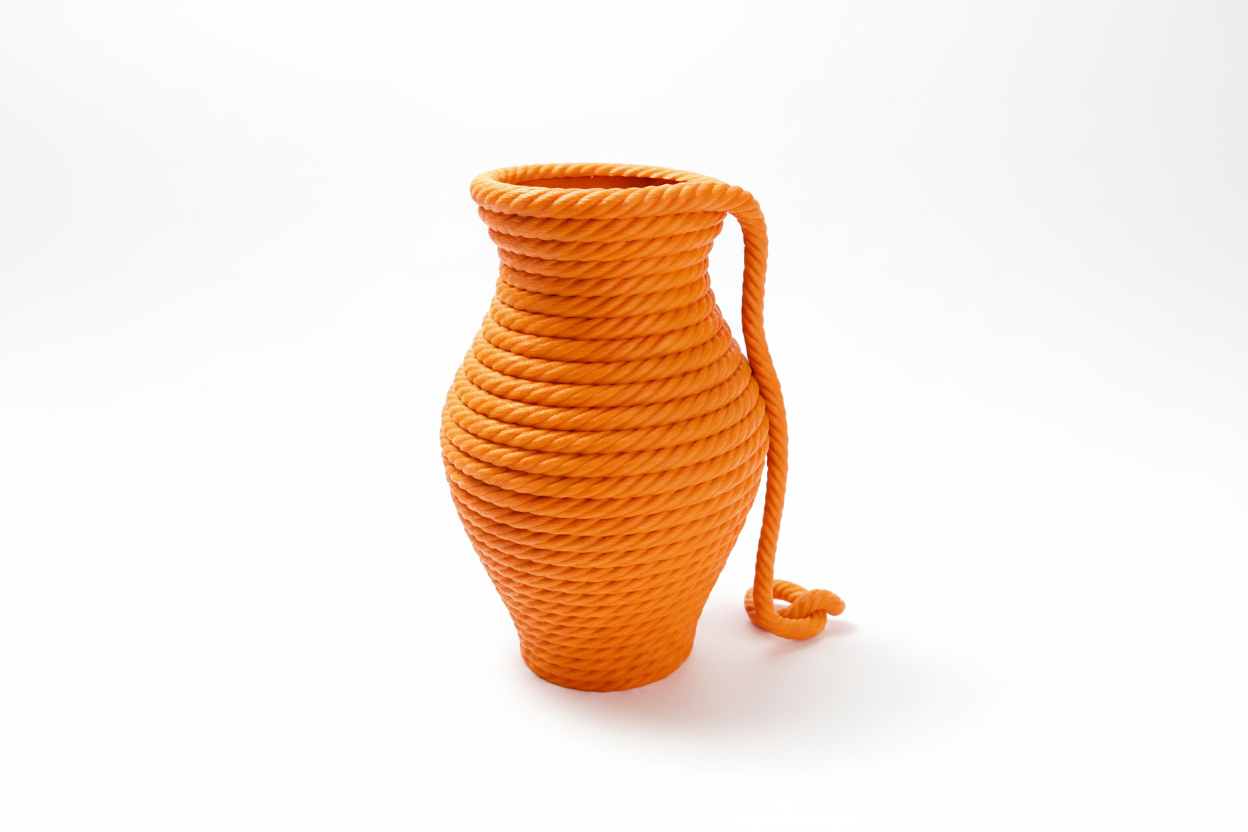 Orange Rope Vase