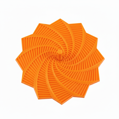 Orange Spiral Fidget Cone