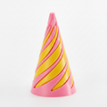 Pink/Yellow 2Pc Spiral fidget Cone