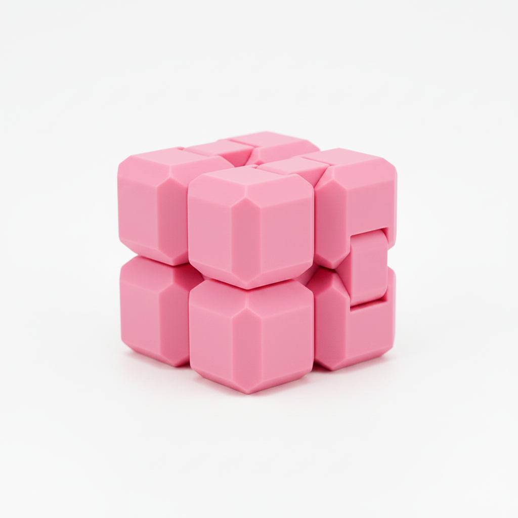 Pink Infinite Fidget Cube