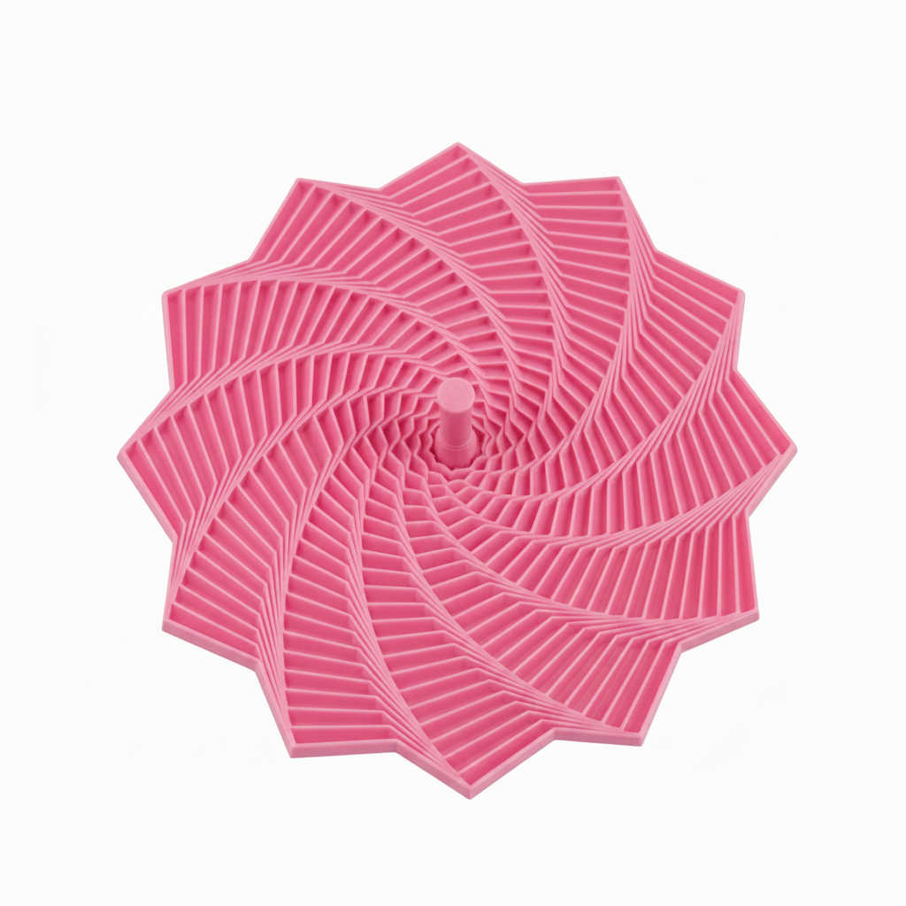 Pink Spiral Fidget Cone