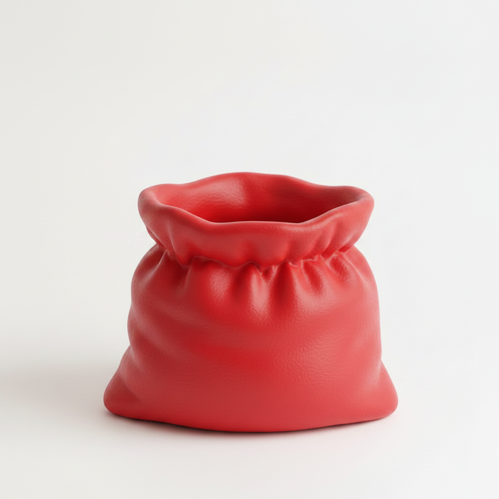 Red Bag Planter