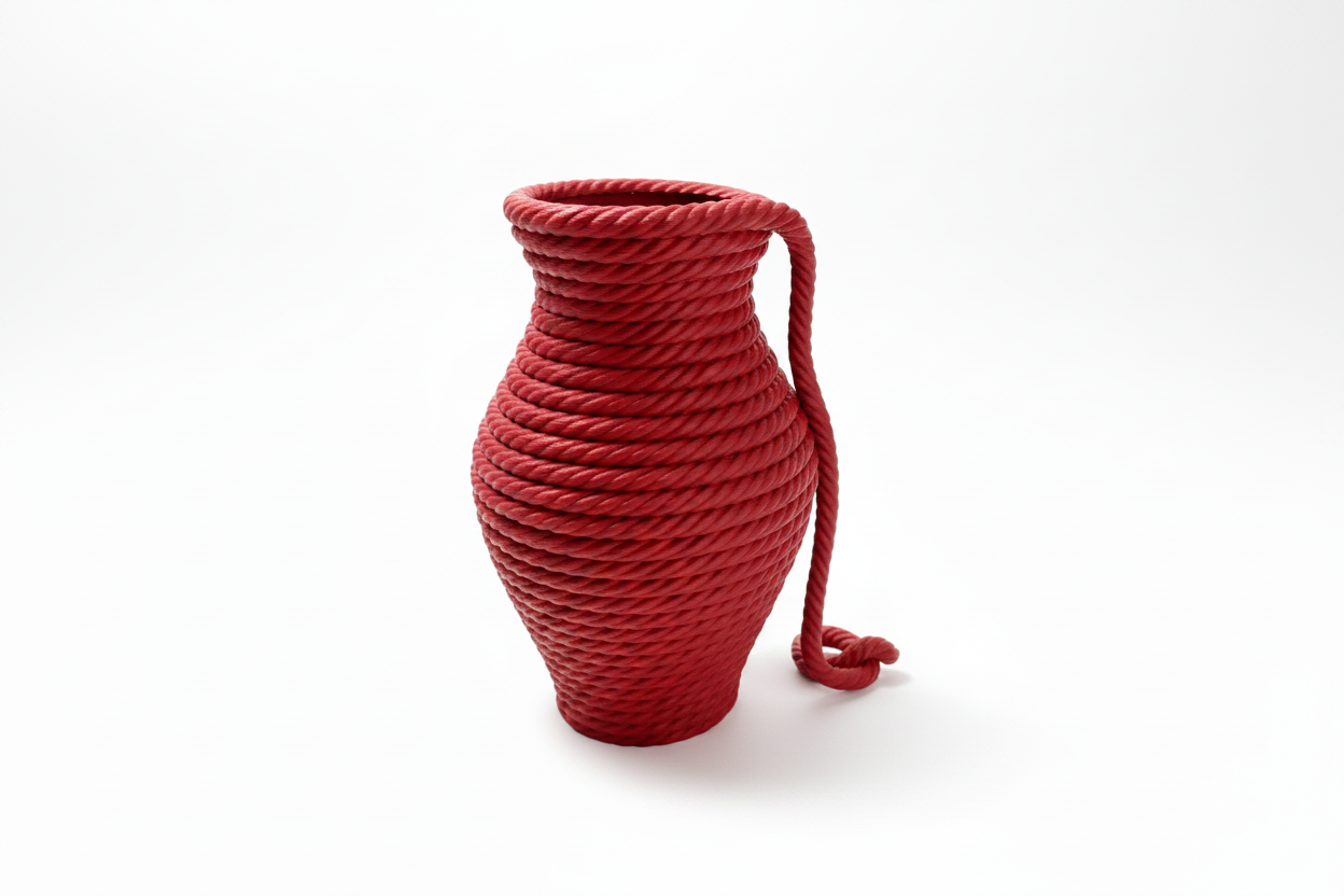 Red Rope Vase