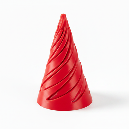 Red Spiral Cone