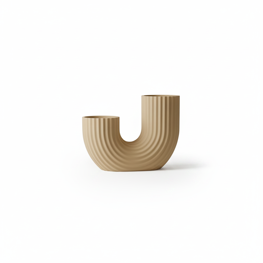 Ribbed Arch Vase - Grounded