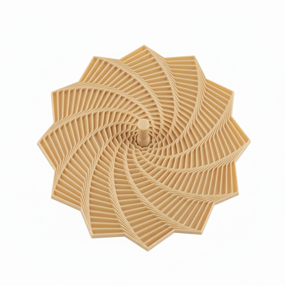 Tan Spiral Fidget Cone