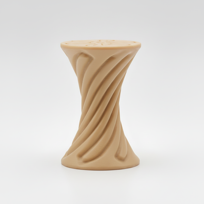 Tan Twisted Hourglass Fidget