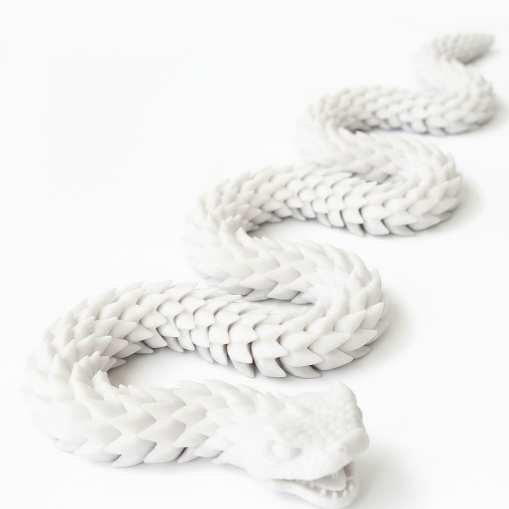 White Articulated Dragon