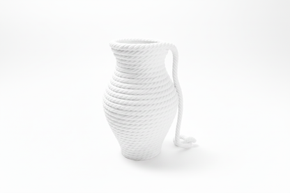 White Rope Vase
