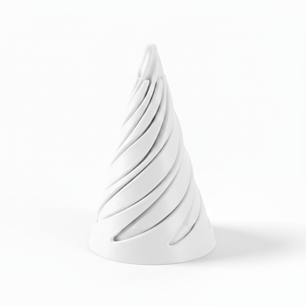 White Spiral Cone