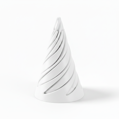 White Spiral Cone