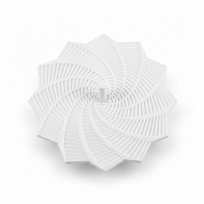 White Spiral Fidget Cone