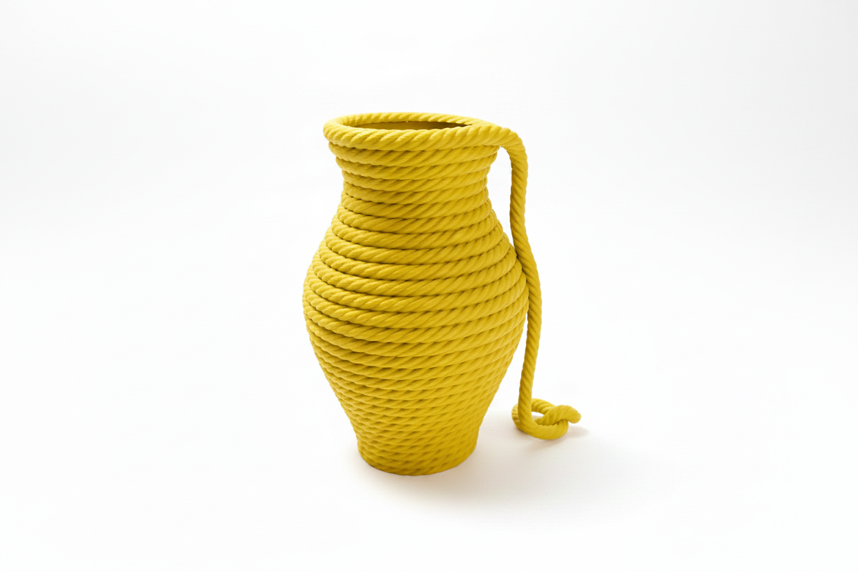 Yellow Rope Vase