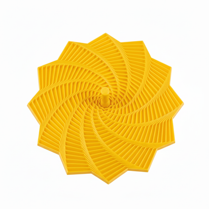 Yellow Spiral Fidget Cone
